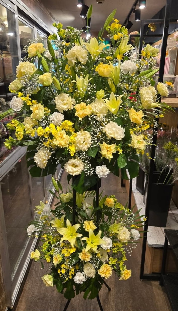 スタンド花二段