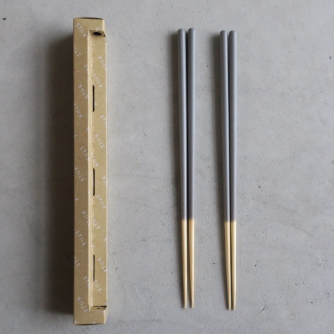 【 STIIK/箸】２膳１セット　ミディアムグレー