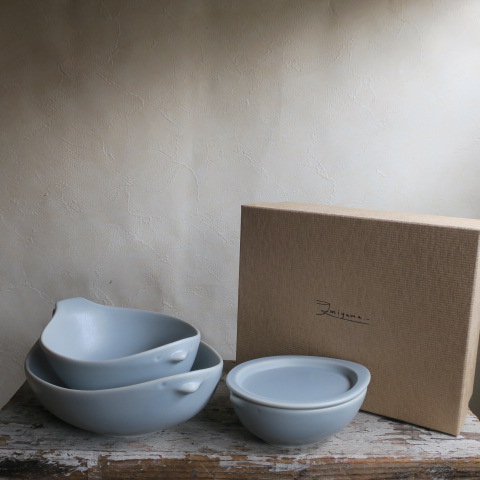 《ラッピング可》【美濃焼】キッズ　ボウル３個セット　cotori/グレー
