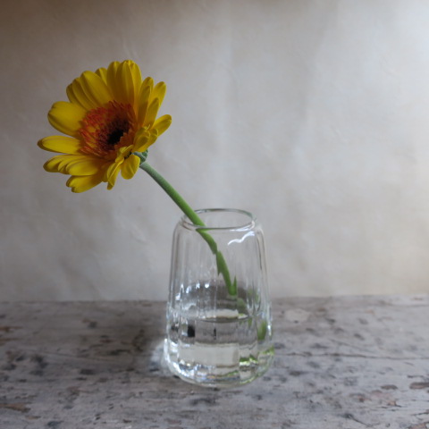 【リューズガラス】フラワーベース/クレーライン　カヌレット