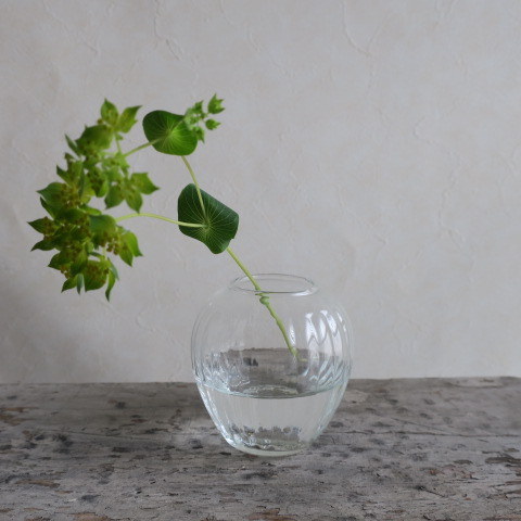 【リューズガラス】フラワーベース/クレーライン　ポム