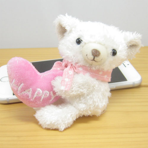 COBE COBE（コービーコービー）　だっこハートコービー　ぬいぐるみミニサイズ（ホワイト）