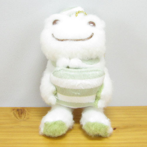 ふわモコキュートなピクルスと一緒にリラックス♪カエルのピクルス（かえるのピクルス）　リラックスホームシリーズ　マスコット　ホワイト