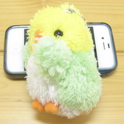 baby nature（ベイビーナチュレ）　オカメインコ（グリーン）　マスコットストラップ