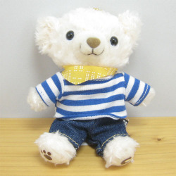 COBE COBE（コービーコービー）　ぬいぐるみキーチェーン　ボーダー（ブルー）