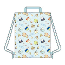 すみっコぐらし　キルトナップサック（ブルー）