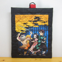 鬼滅の刃　キルトシューズケース（フルカラー）　4人集合