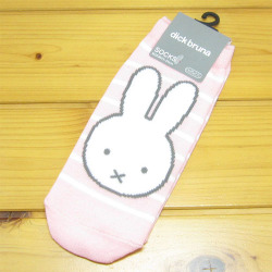 プリントソックス　キャラックス　ディック・ブルーナ　ミッフィー（miffy）　ソックス（ボーダー　PK）【靴下　レディース】