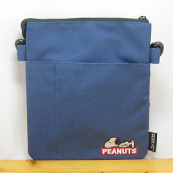 PEANUTS（ピーナッツ）　スヌーピー（SNOOPY）　Wポケットショルダー　SNねそべり（ネイビー）