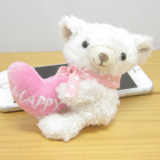 COBE COBE（コービーコービー）　だっこハートコービー　ぬいぐるみミニサイズ（ホワイト）
