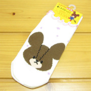 くまのがっこう　キッズソックス　フリルドット　IV