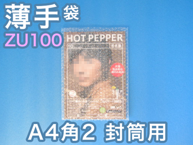 【待ち割】【10,000枚】(＠18.81円) ＺＵ１００封筒の中用エアセルマット袋（◆外粒◆Ａ４・角２封筒用２２５ｍｍ×３１５ｍｍ＋０ｍｍ和泉製）【送料無料】
