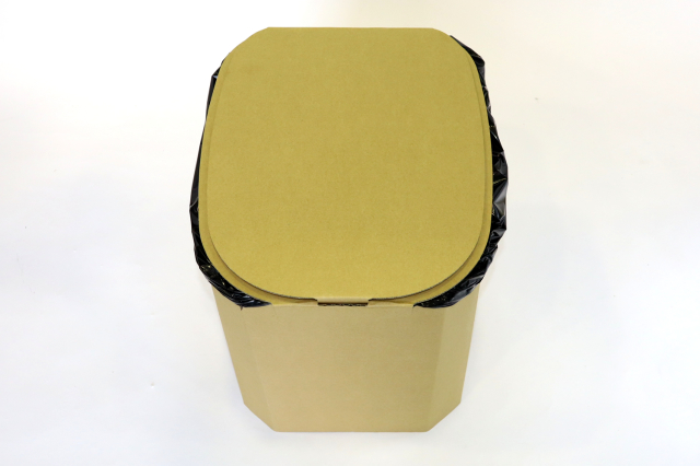 3個入り】おしりにやさしい簡易トイレ 非常用ダンボール製組立式