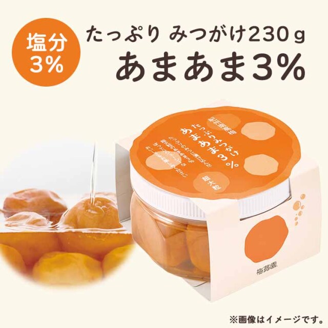 たっぷりみつがけ あまあま3％ 230g (塩分3％)