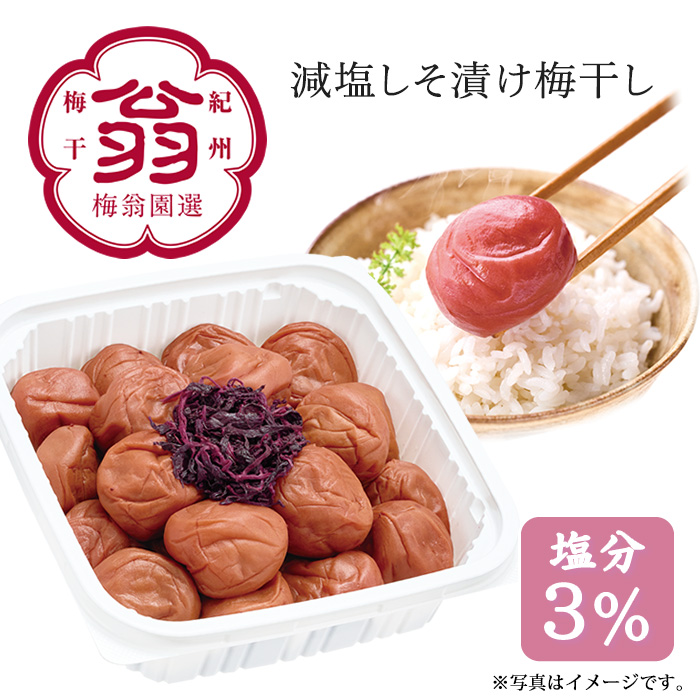 【送料無料】【期間限定】2026/5/13まで！梅翁園選 まろやか3％ 500ｇ 紫蘇漬け