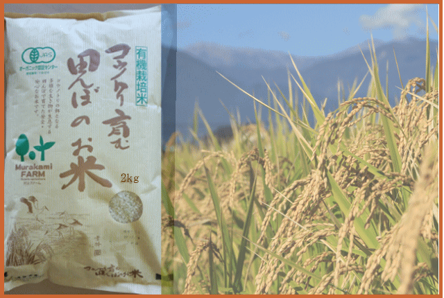［有機栽培米］コウノトリ育む田んぼのお米　玄米　2ｋｇ