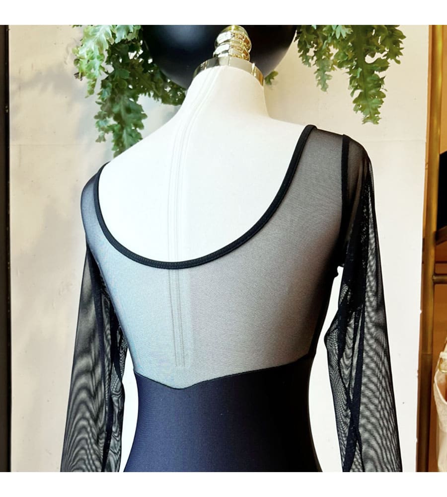 ClassIn（クラスイン）＞七分袖ストレッチ刺繍ベルベット