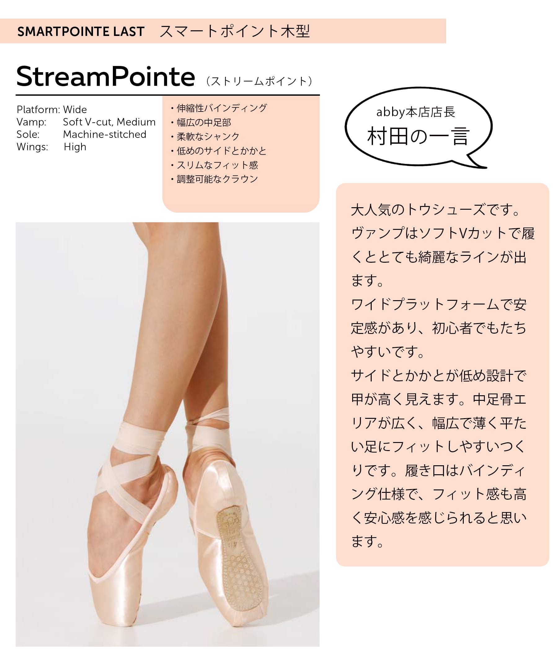 Grishko（グリシコ）STREAM POINTE ストリームポアント トウシューズ