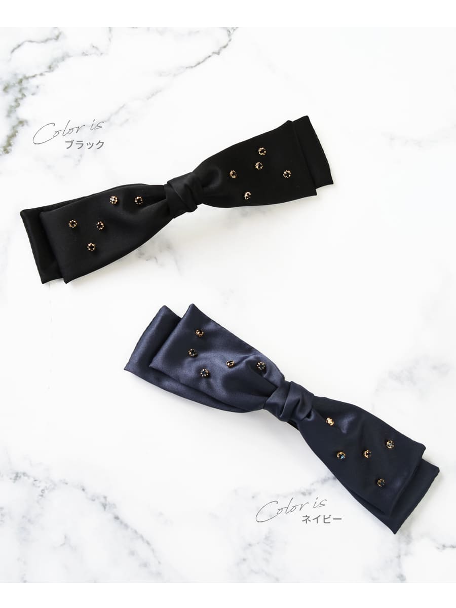 グッズ・雑貨＞ビジューリボンバレッタ｜バレエウェア・用品の