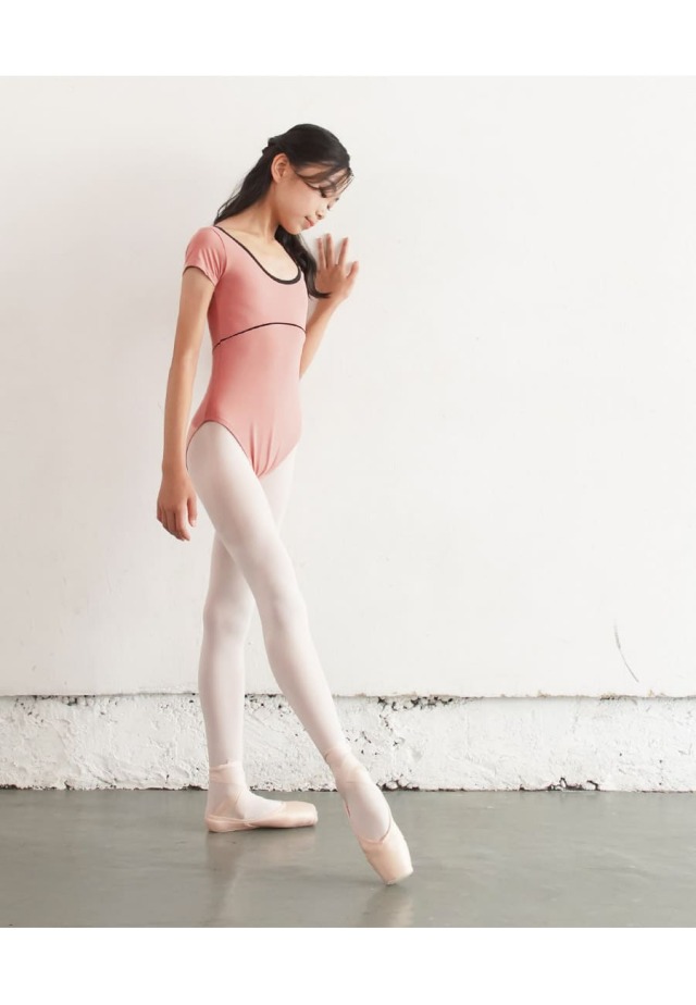 abbyバレエレオタード＞ココ・レディトリミングレオタード（ジュニア