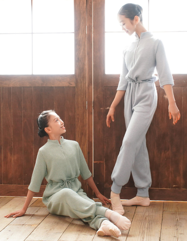 ステラ・柔らかふんわりリブニットバレエサロペット