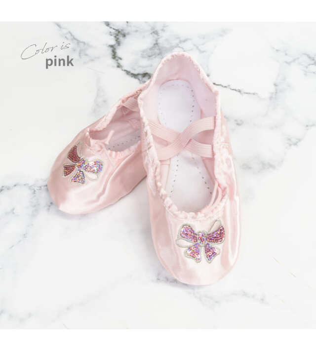 アトミック ボウディテール サテン バレリーナ シューズ サテンバレエシューズ 15.0-27.0cm【Sylvia】シルビア | SHOP