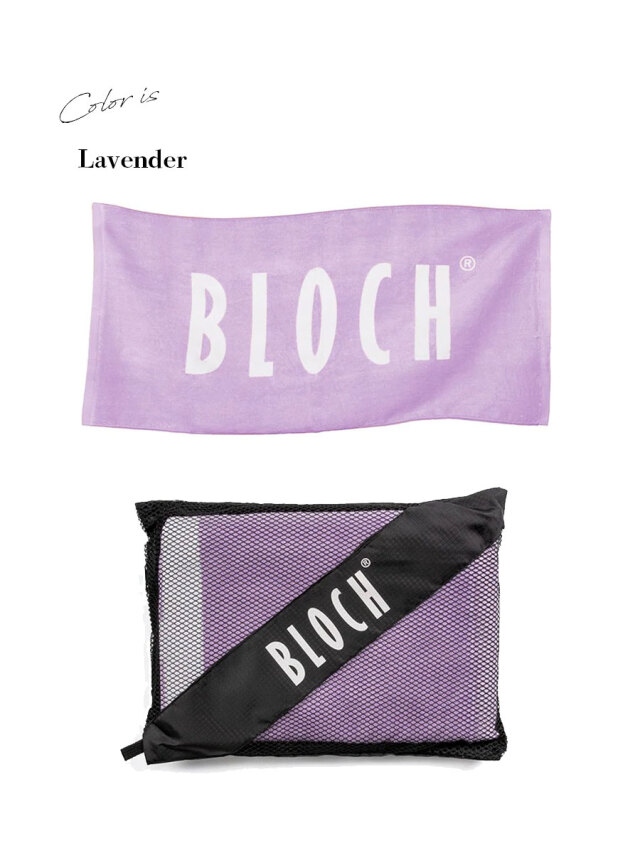 BLOCH(ブロック)ロゴタオル&メッシュジップポーチ(90340)100×50cm ブロック スポーツタオル タオル プチギフト バレエ雑貨 発表会 誕生日