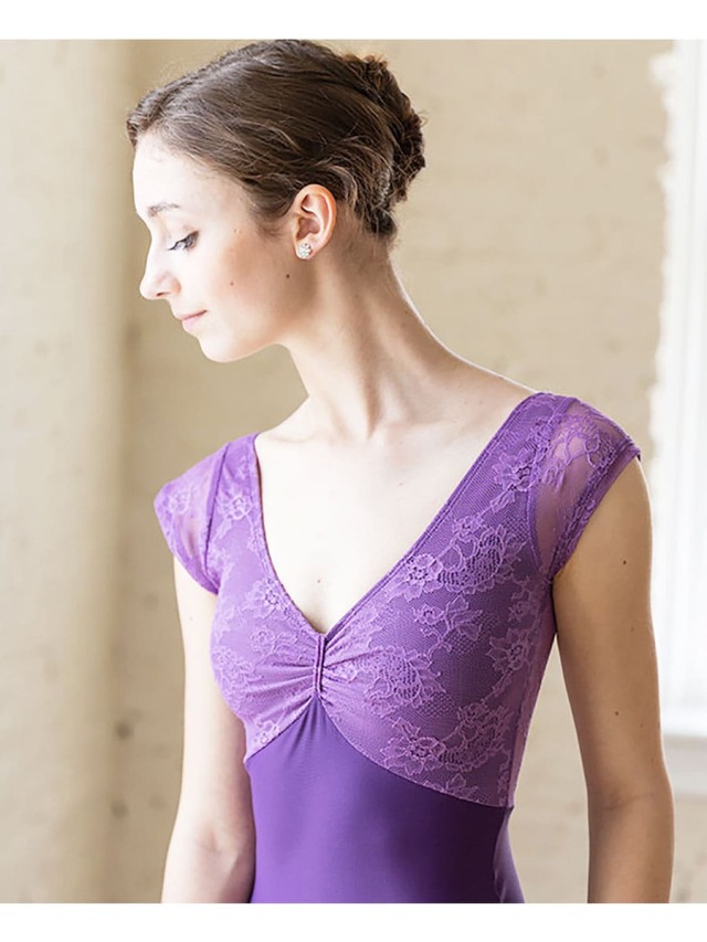 ClassIn(クラスイン)>ストレッチレース半袖レオタード(0143 ClassIn(クラスイン)>ストレッチレース半袖レオタード(0143