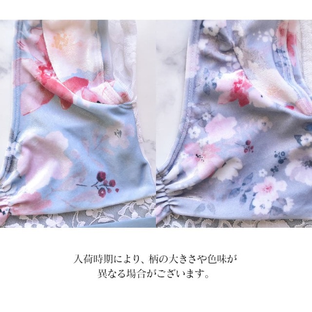 ClassIn（クラスイン）＞半袖フラワー柄ベルベッドレオタード（537