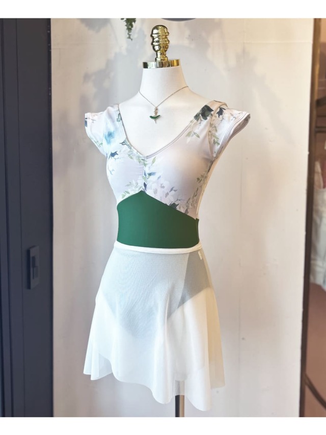 ClassIn（クラスイン）半袖クラシック・フラワー柄ストレッチ