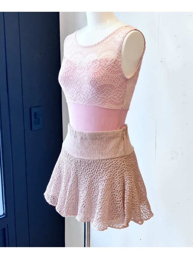 ドナプリマ＞パンツ付メッシュスカート・ショート｜バレエウェア・用品
