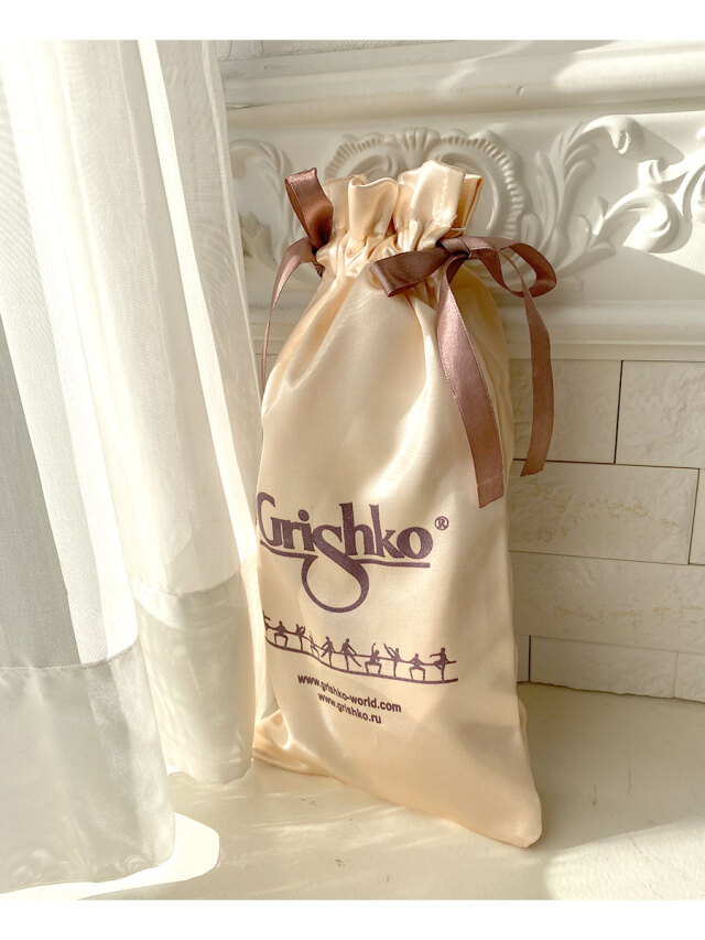 Grishko ベージュ サテン トゥシューズ ベージュ サテン トゥ