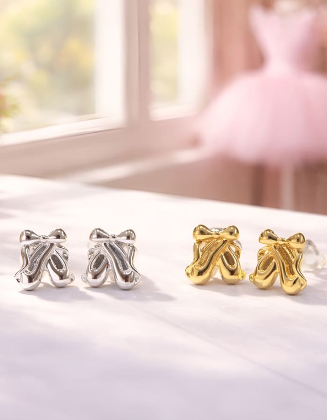 バレエシューズピアス(C2759)
