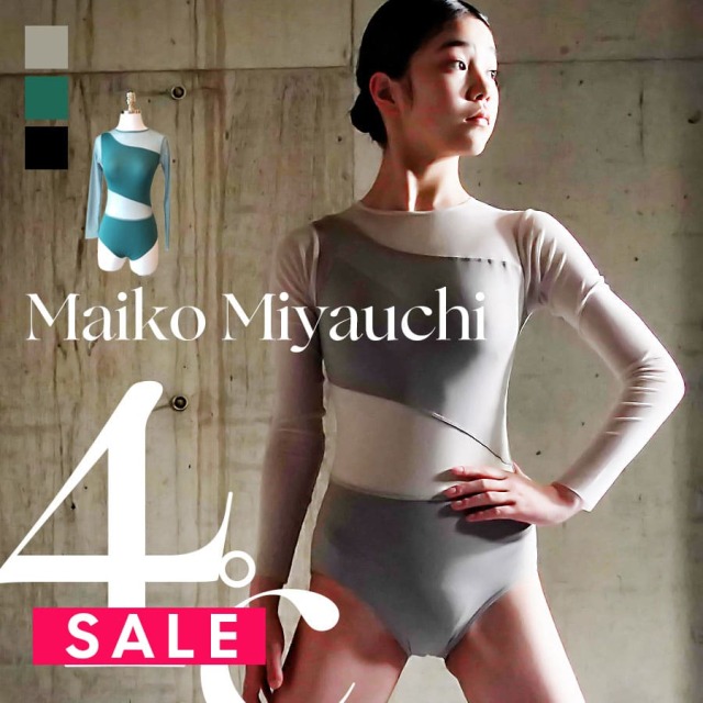 SALE Maiko Miyauchi＜4℃＞【宮内麻衣子監修】＜オリジナルレオタード＞コンテンポラリーダンス ballet shop abby※2枚までメール便可