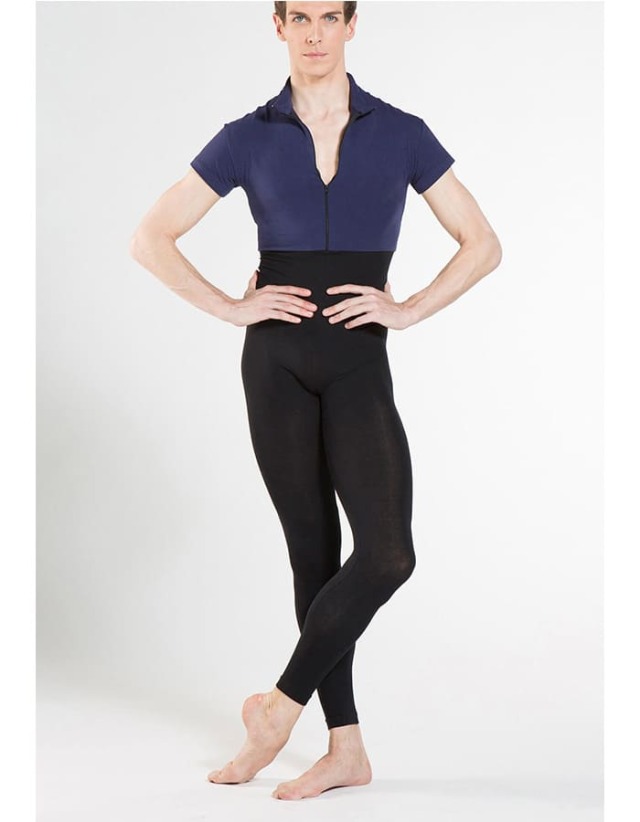 WearMoi（ウェアモア）エラン・ツートンフットレスユニタード・フロントジッパー付きハイネック（メンズ）