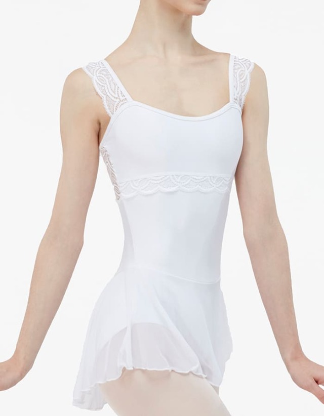 WearMoi（ウェアモア）ストレッチレーススカート付レオタードETINCELLEエティンセル