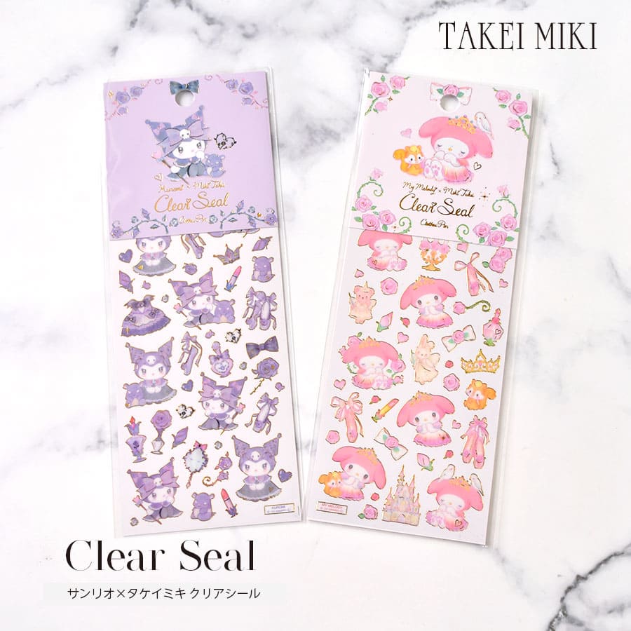 バレエ雑貨＞サンリオ×MikiTakei（たけいみき）・クリアシール