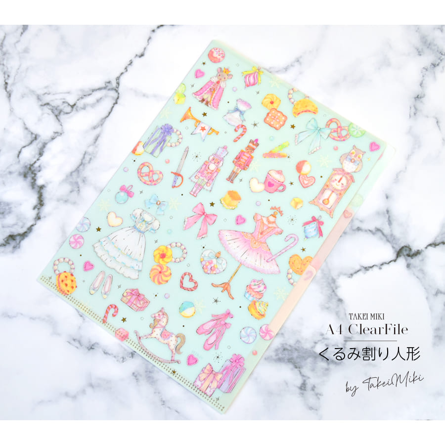 ★新品★たけいみき  フラットケース  A5タイプ  くるみ割り人形柄 フラットケース A5 【くるみ割り人形】 たけいみき / miki takei