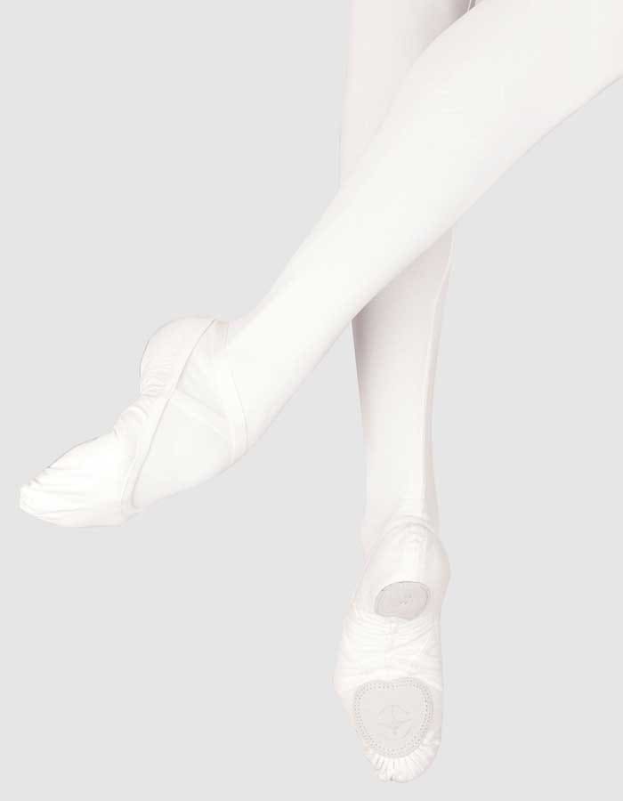 WearMoi（ウェアモア）バレエシューズVESTA・M幅（普通幅）ストレッチキャンバス・スプリットソール（グレー・白・黒）