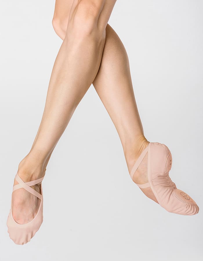 WearMoi（ウェアモア）バレエシューズ・M幅（普通幅）VESTAストレッチキャンバス・スプリットソール