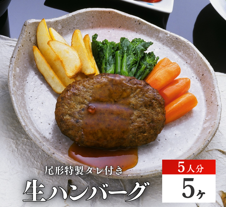 【G-105】ハンバーグ５ヶ　 ハンバーグ　馬肉入り たれ付
