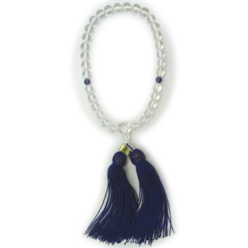 天然水晶（アメジスト入り）8mm（女性用）