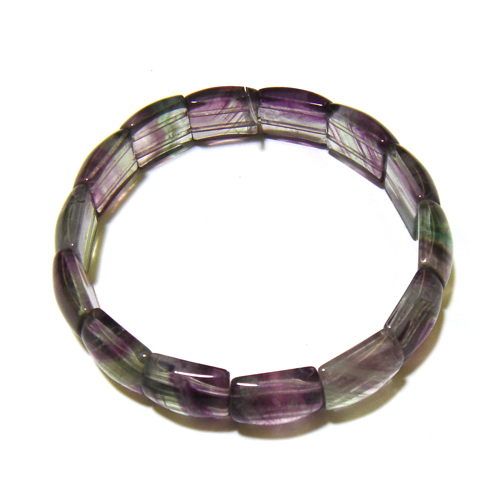 フローライト（グリーン・パープル）　ブレスレット