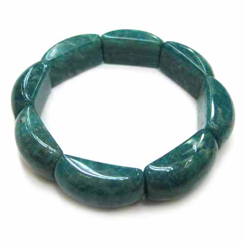 アマゾナイト タンブルタイプ ブレスレット 25mm×14mm