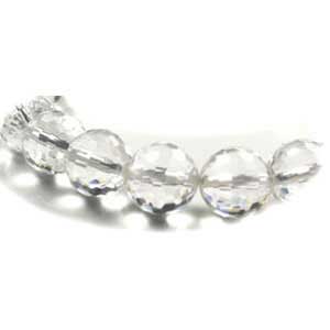 天然水晶ダイヤモンドカット10mm x 19個