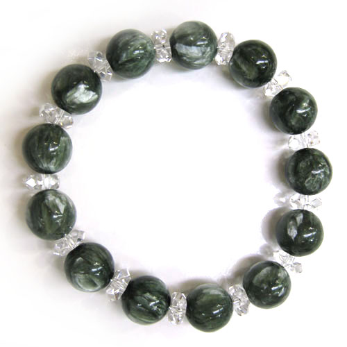 セラフィナイト＋天然カット水晶10mm＋カット水晶 16セット