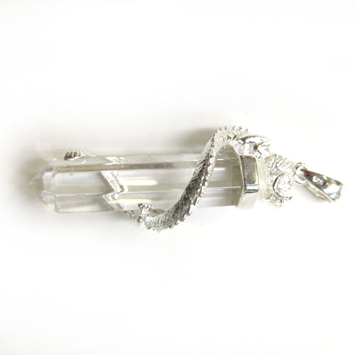 のぼり龍ダブルポイント天然水晶トップ