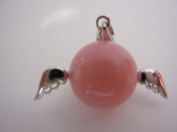 エンジェルペンダントトップ　ピンクオパール