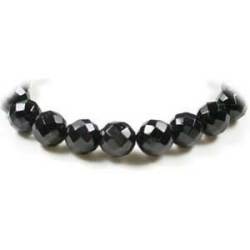 ブラックトルマリン／ダイヤカット7mm x 22 個
