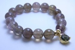 オーラライト23 ＋ モルダバイト　ラウンド型モルダバイト（約8mm） ＆ オーラライト23　12mm ｘ 16